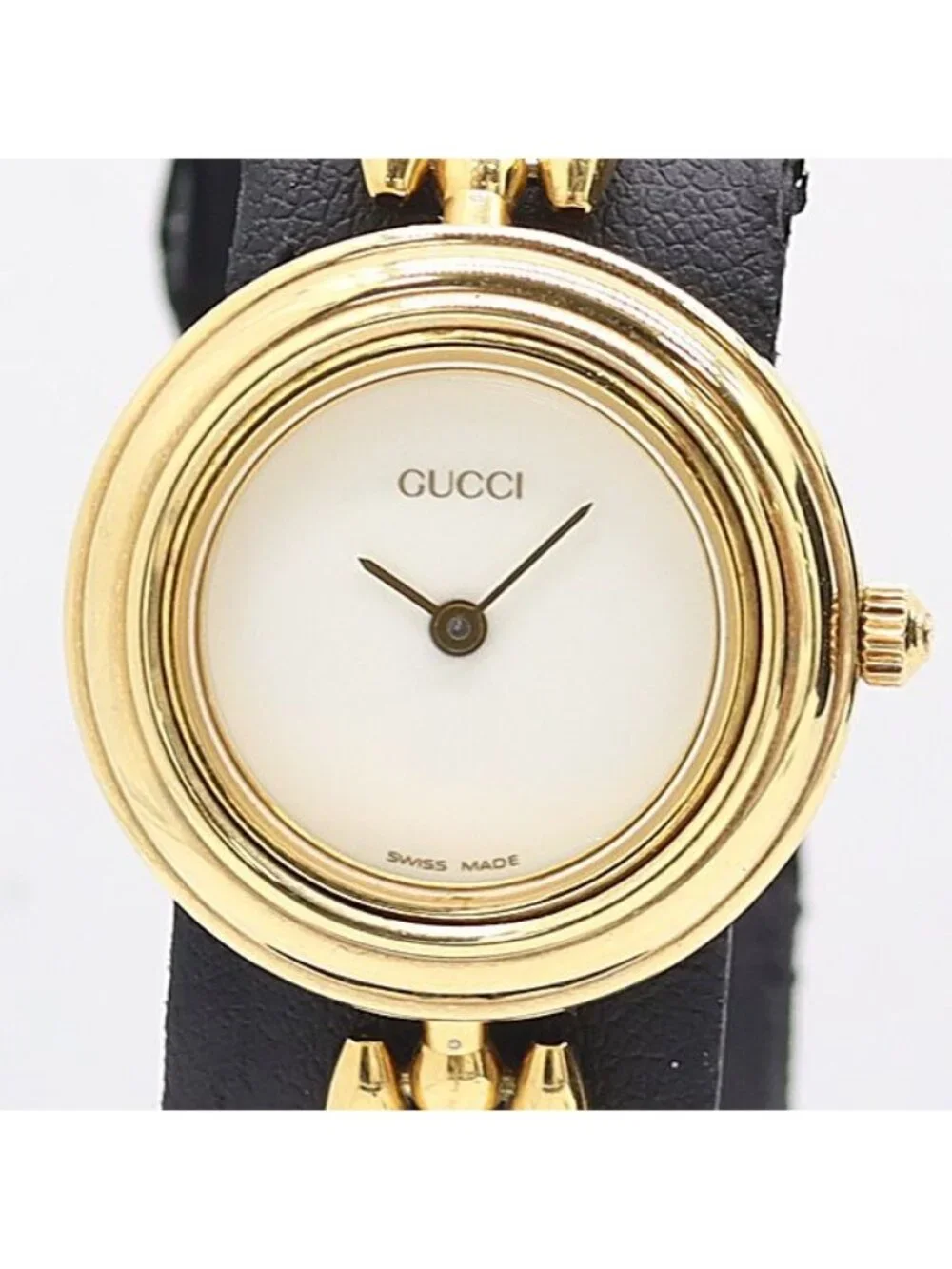 Gucci Change Bezel Quartz White Dial Watch